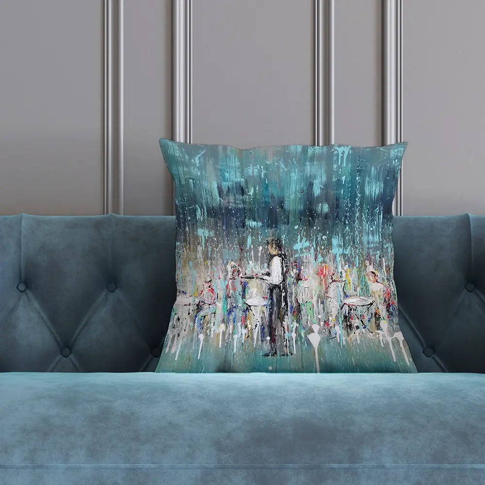 La Jolie Terrasse Cushion La Jolie Terrasse Cushion wall art product Art Print Shop