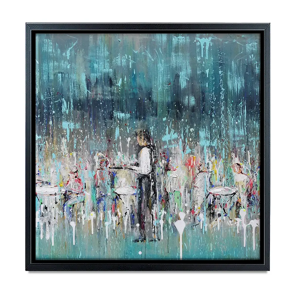 La Jolie Terrasse Square Canvas Print La Jolie Terrasse Square Canvas Print wall art product Art Print Shop
