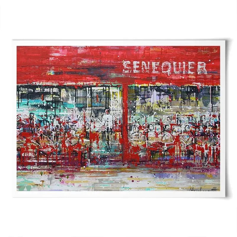 La Terrasse De Senequier Art Print La Terrasse De Senequier Art Print wall art product Studio Paint-Ing