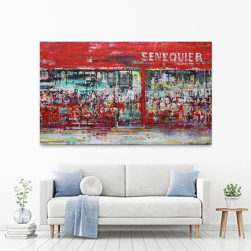 La Terrasse De Senequier Canvas Print La Terrasse De Senequier Canvas Print wall art product Studio Paint-Ing