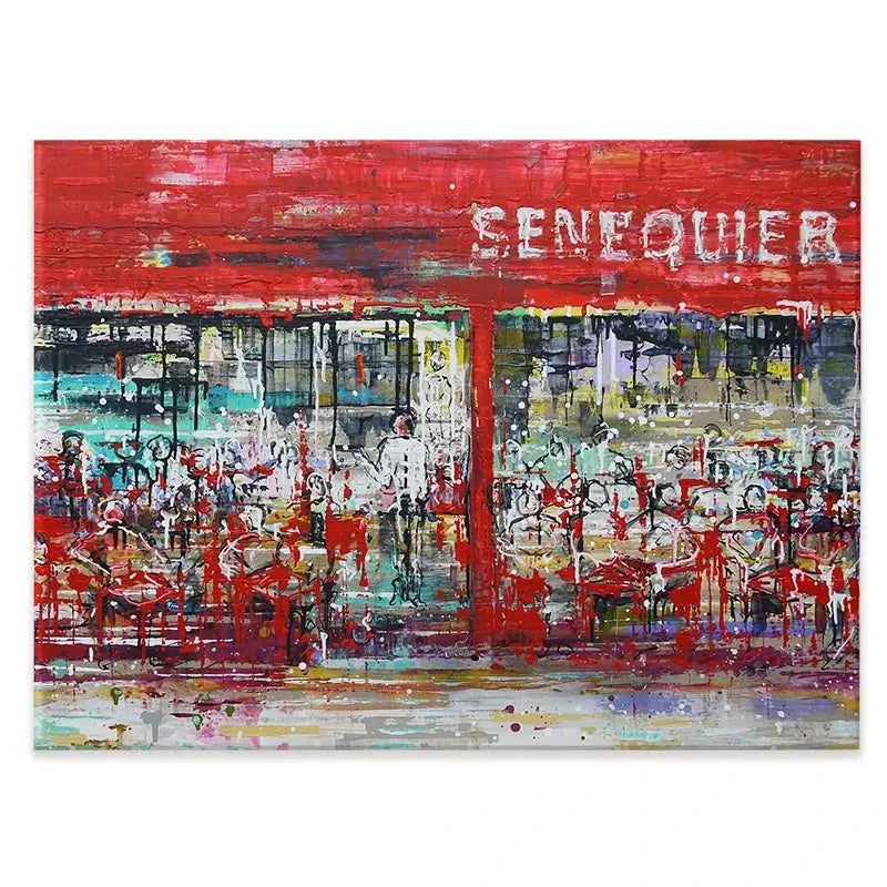 La Terrasse De Senequier Canvas Print La Terrasse De Senequier Canvas Print wall art product Studio Paint-Ing