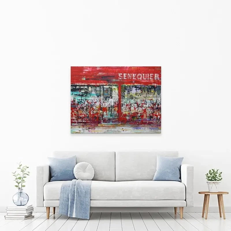 La Terrasse De Senequier Canvas Print La Terrasse De Senequier Canvas Print wall art product Studio Paint-Ing