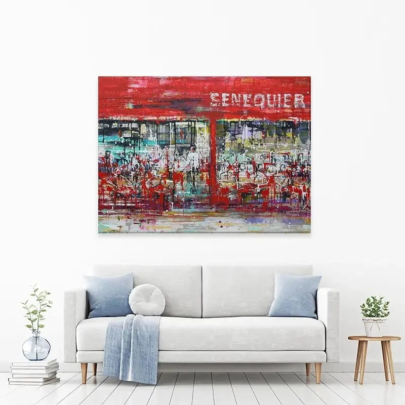La Terrasse De Senequier Canvas Print La Terrasse De Senequier Canvas Print wall art product Studio Paint-Ing