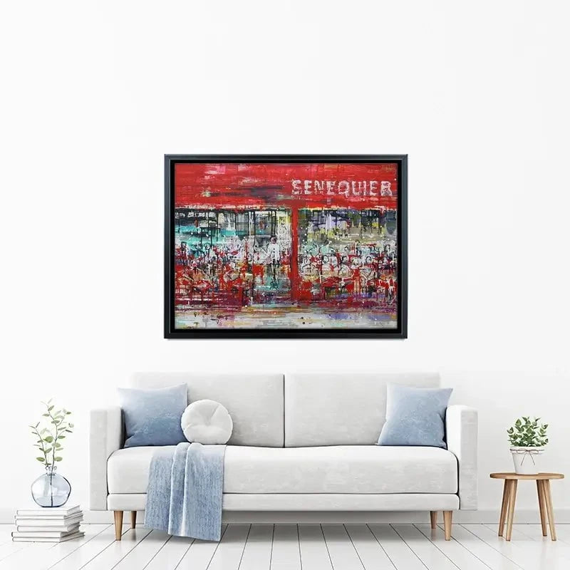 La Terrasse De Senequier Canvas Print La Terrasse De Senequier Canvas Print wall art product Studio Paint-Ing