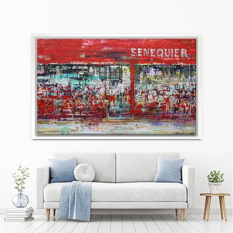 La Terrasse De Senequier Canvas Print La Terrasse De Senequier Canvas Print wall art product Studio Paint-Ing