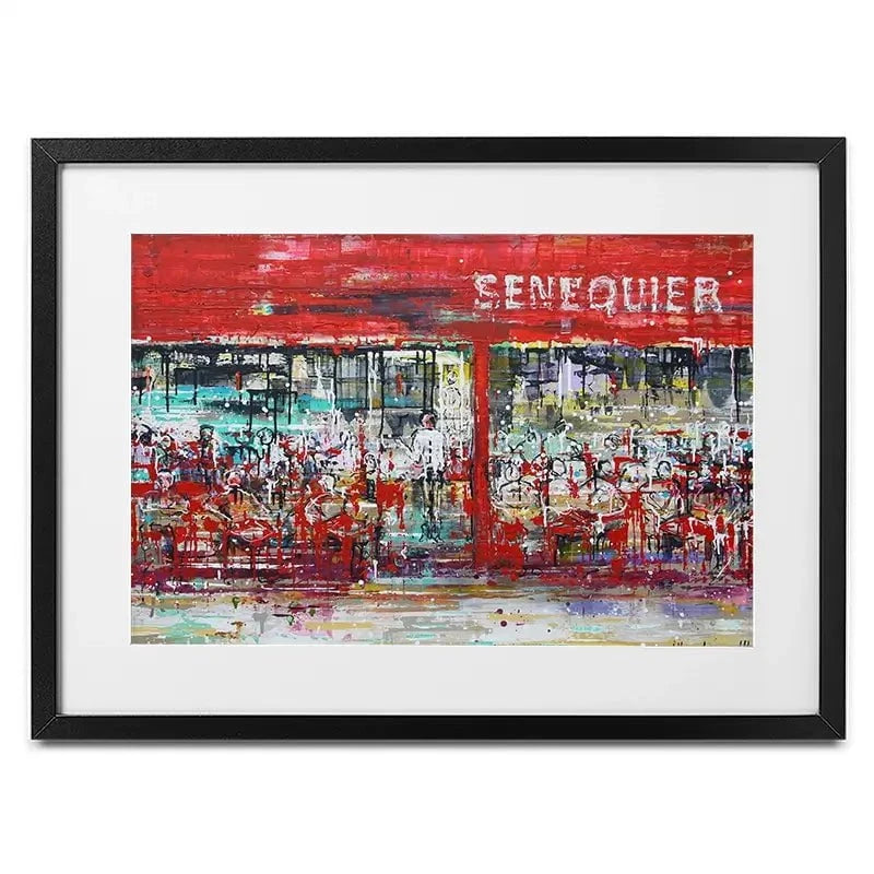 La Terrasse De Senequier Framed Art Print La Terrasse De Senequier Framed Art Print wall art product Studio Paint-Ing