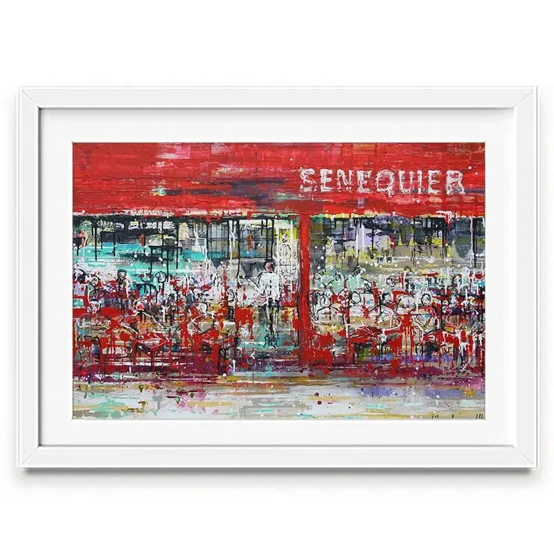 La Terrasse De Senequier Framed Art Print La Terrasse De Senequier Framed Art Print wall art product Studio Paint-Ing