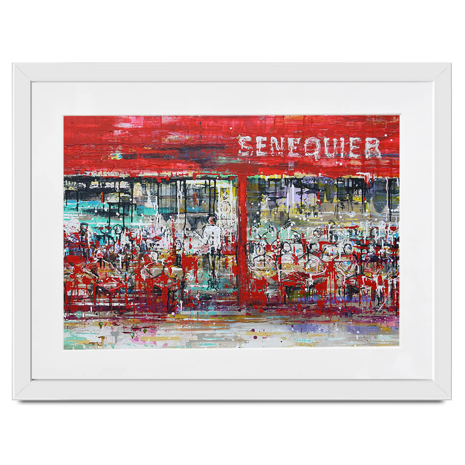 La Terrasse De Senequier Framed Art Print La Terrasse De Senequier Framed Art Print wall art product Studio Paint-Ing