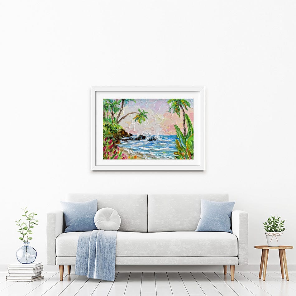 Laguna Framed Art Print wall art product Olga Tkachyk