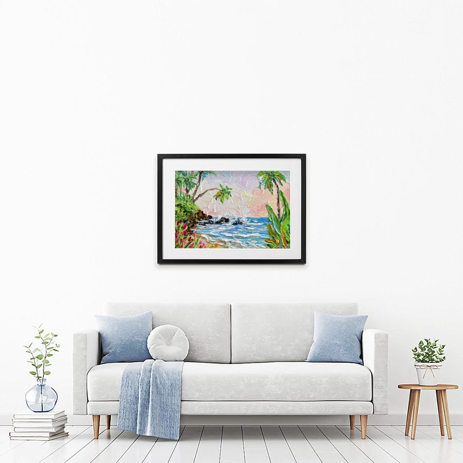 Laguna Framed Art Print wall art product Olga Tkachyk