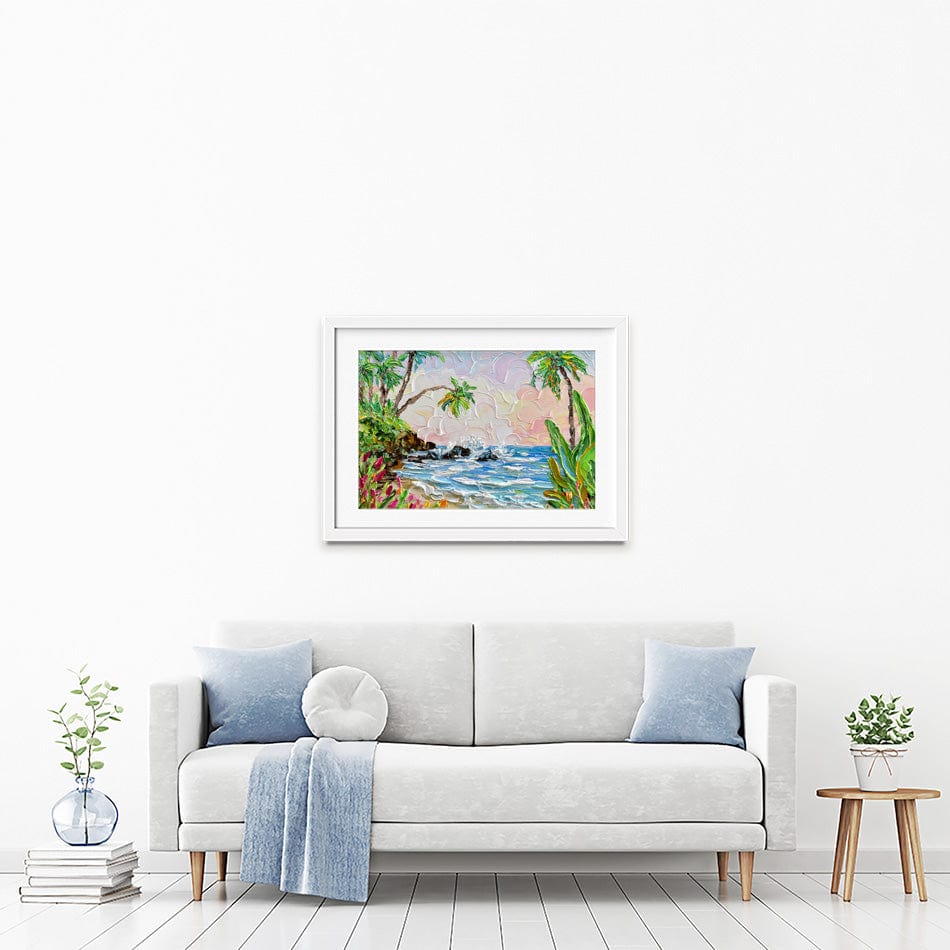 Laguna Framed Art Print wall art product Olga Tkachyk