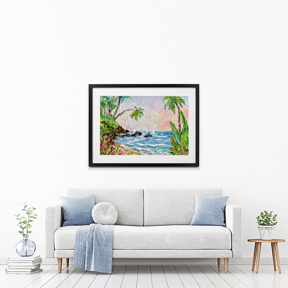 Laguna Framed Art Print wall art product Olga Tkachyk