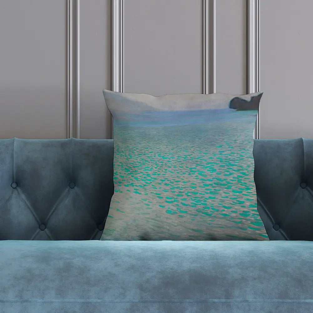 Lake Attersee Cushion Lake Attersee Cushion wall art product Gustav Klimt