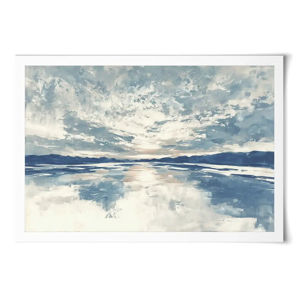 Lake Cloud Reflection Wide Art Print Lake Cloud Reflection Wide Art Print wall art product Chromatic Storm Studio