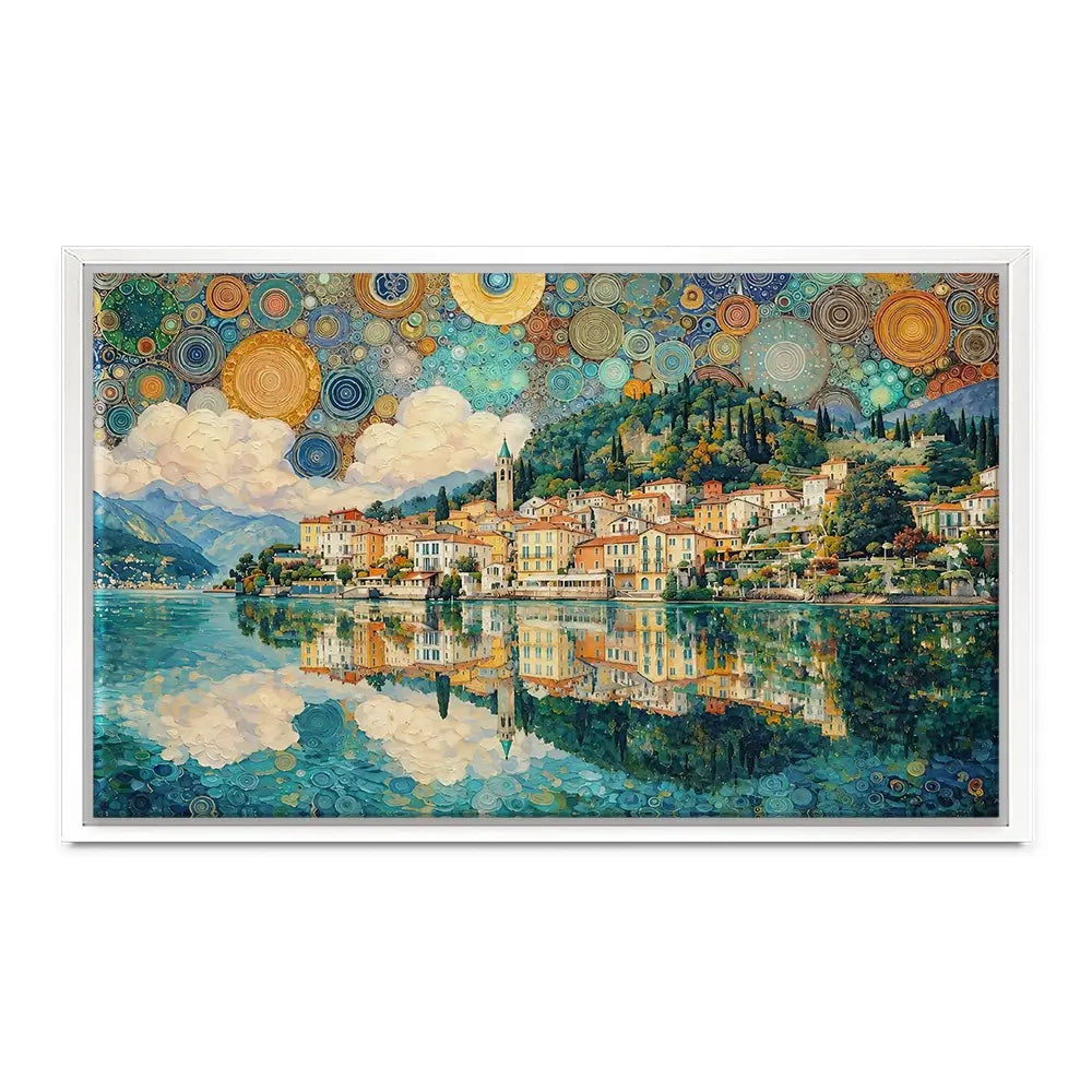 Lake Como Nouveau Canvas Print Lake Como Nouveau Canvas Print wall art product David Alexander Elder