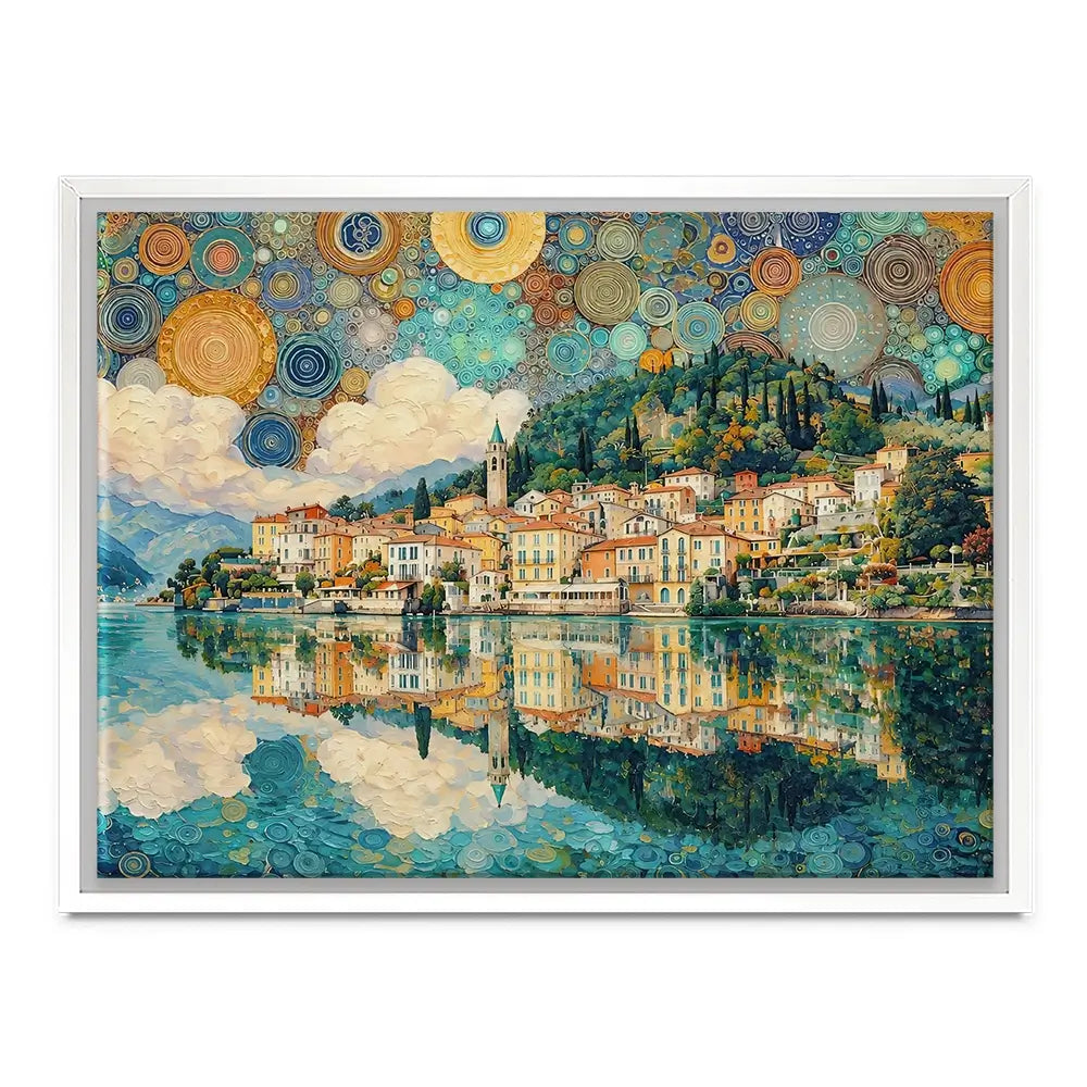 Lake Como Nouveau Canvas Print Lake Como Nouveau Canvas Print wall art product David Alexander Elder