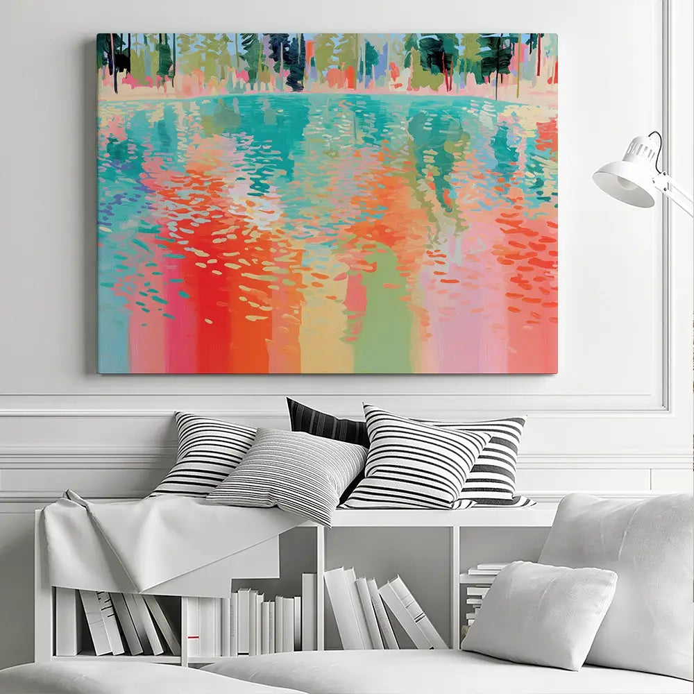 Lake Of Reflections Canvas Print Lake Of Reflections Canvas Print wall art product Chromatic Storm Studio