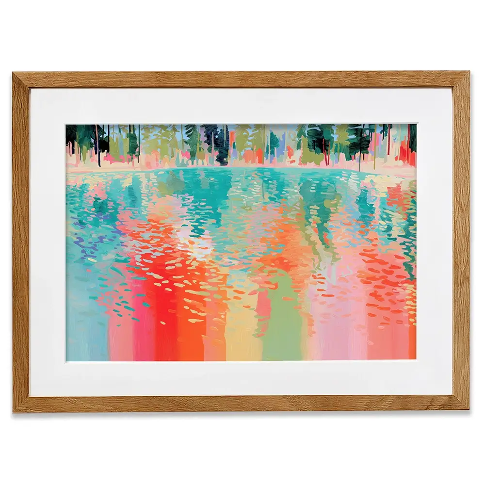 Lake Of Reflections Framed Art Print Lake Of Reflections Framed Art Print wall art product Chromatic Storm Studio