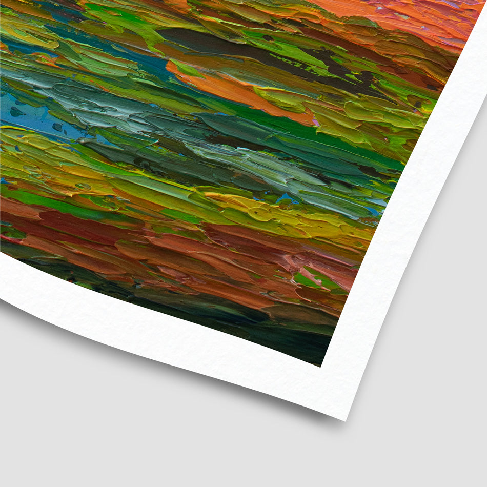 Lake Sunset Art Print Lake Sunset Art Print wall art product Olga Tkachyk