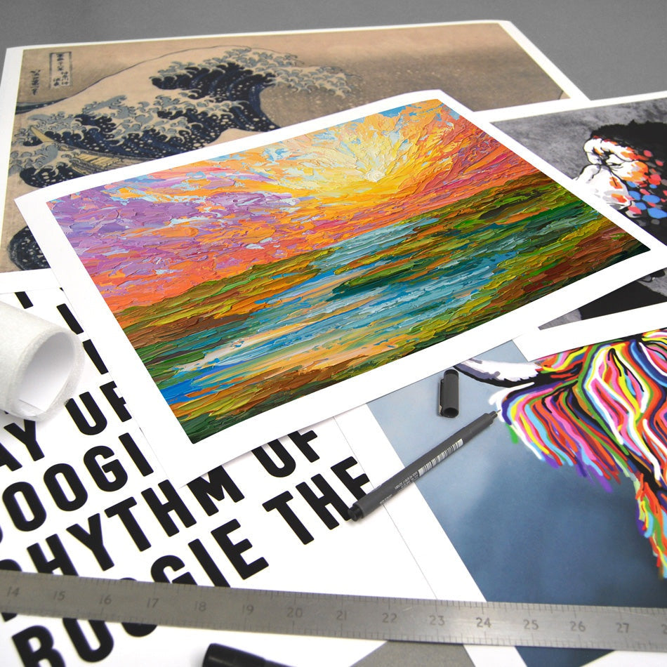 Lake Sunset Art Print Lake Sunset Art Print wall art product Olga Tkachyk