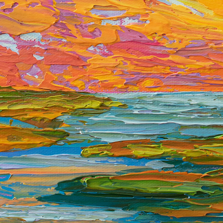 Lake Sunset Art Print Lake Sunset Art Print wall art product Olga Tkachyk