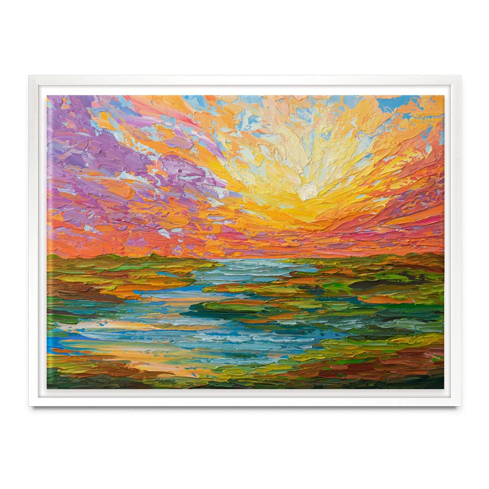 Lake Sunset Canvas Print wall art product Olga Tkachyk
