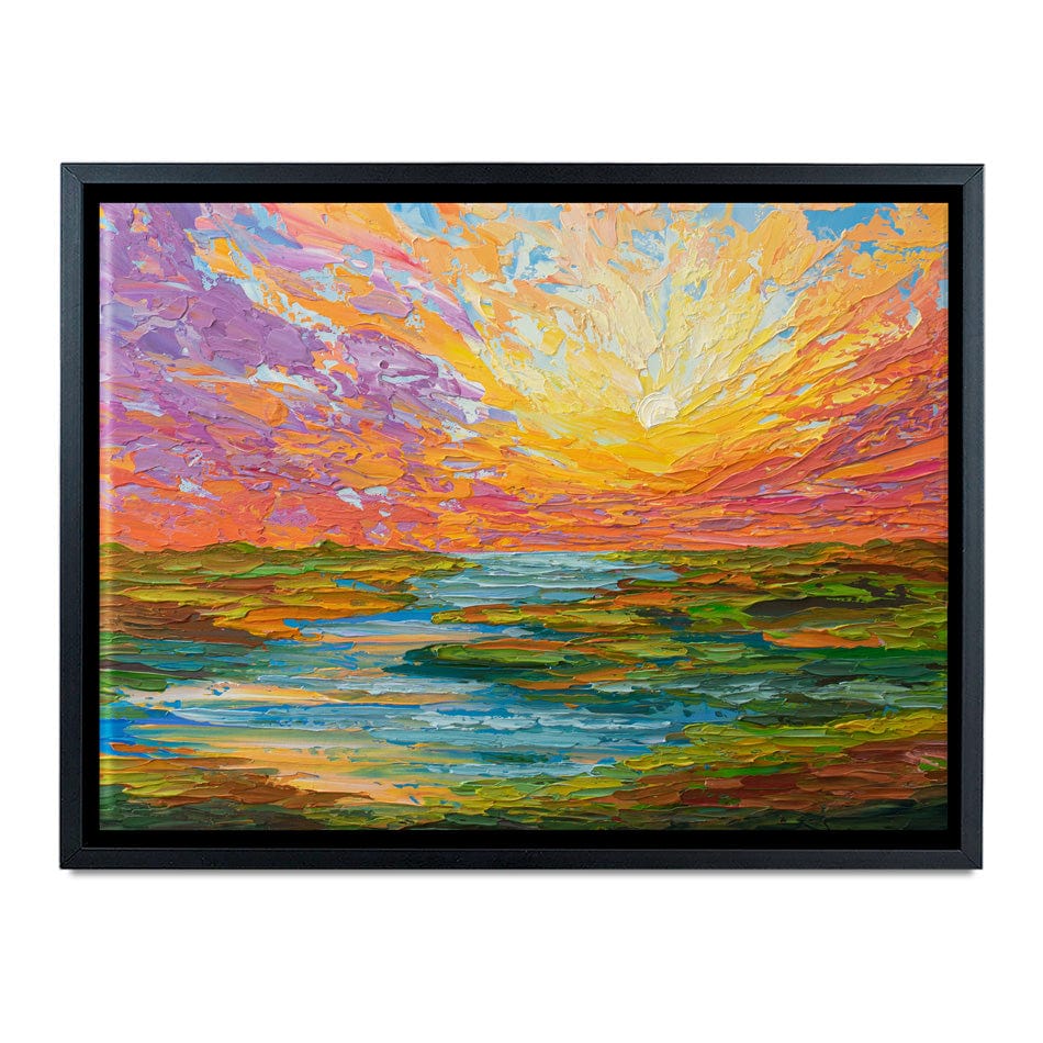 Lake Sunset Canvas Print wall art product Olga Tkachyk