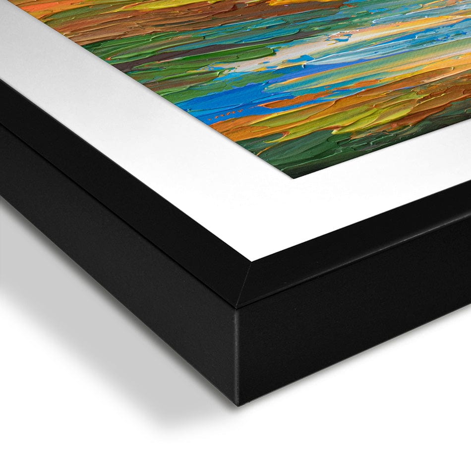 Lake Sunset Framed Art Print wall art product Olga Tkachyk