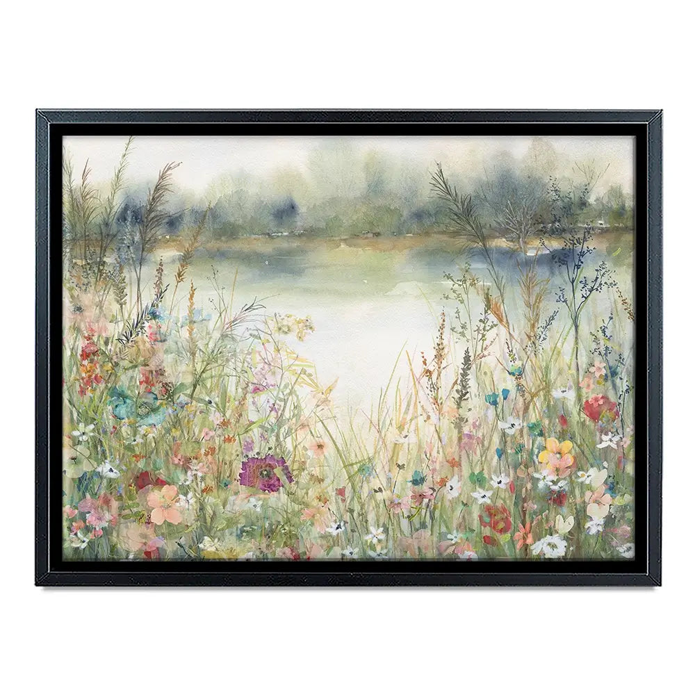 Lakeside Wildflowers Canvas Print Lakeside Wildflowers Canvas Print wall art product Carol Robinson