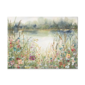 Lakeside Wildflowers Canvas Print Lakeside Wildflowers Canvas Print wall art product Carol Robinson