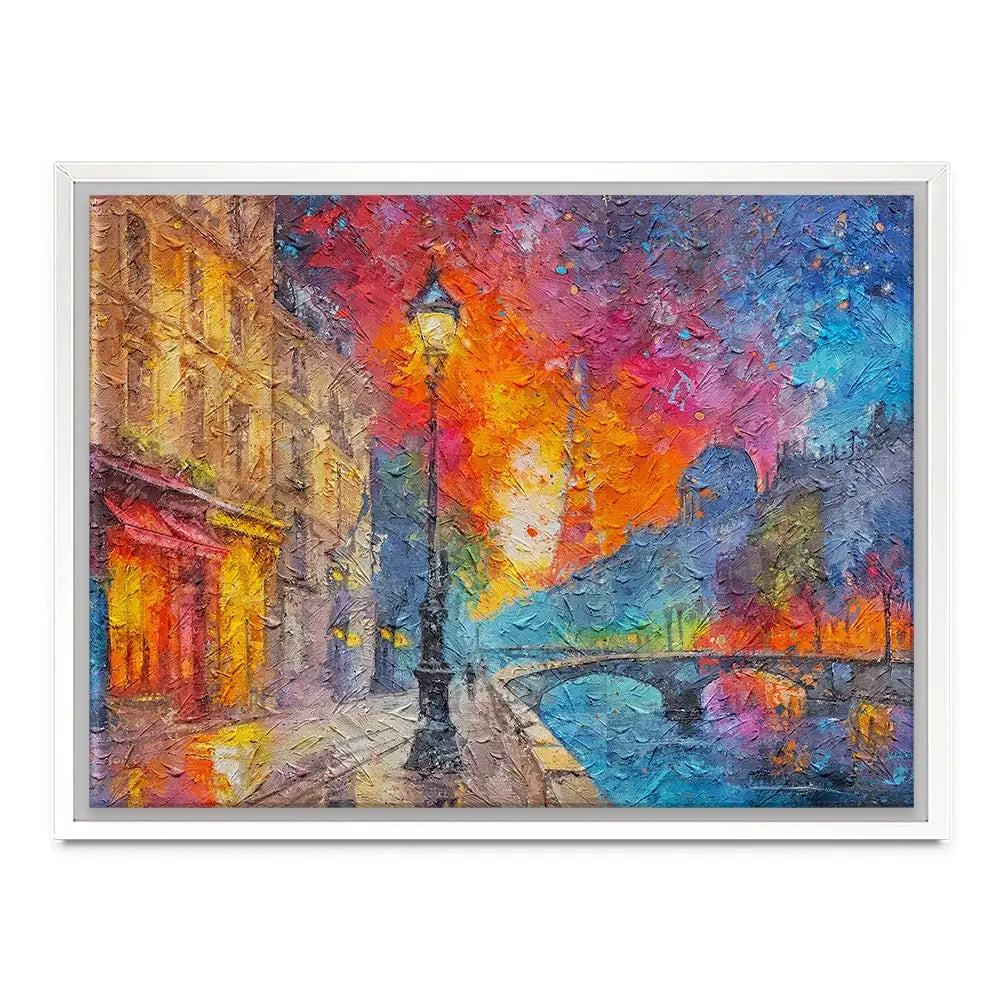 Lamp Post Night Canvas Print Lamp Post Night Canvas Print wall art product Art Print Shop