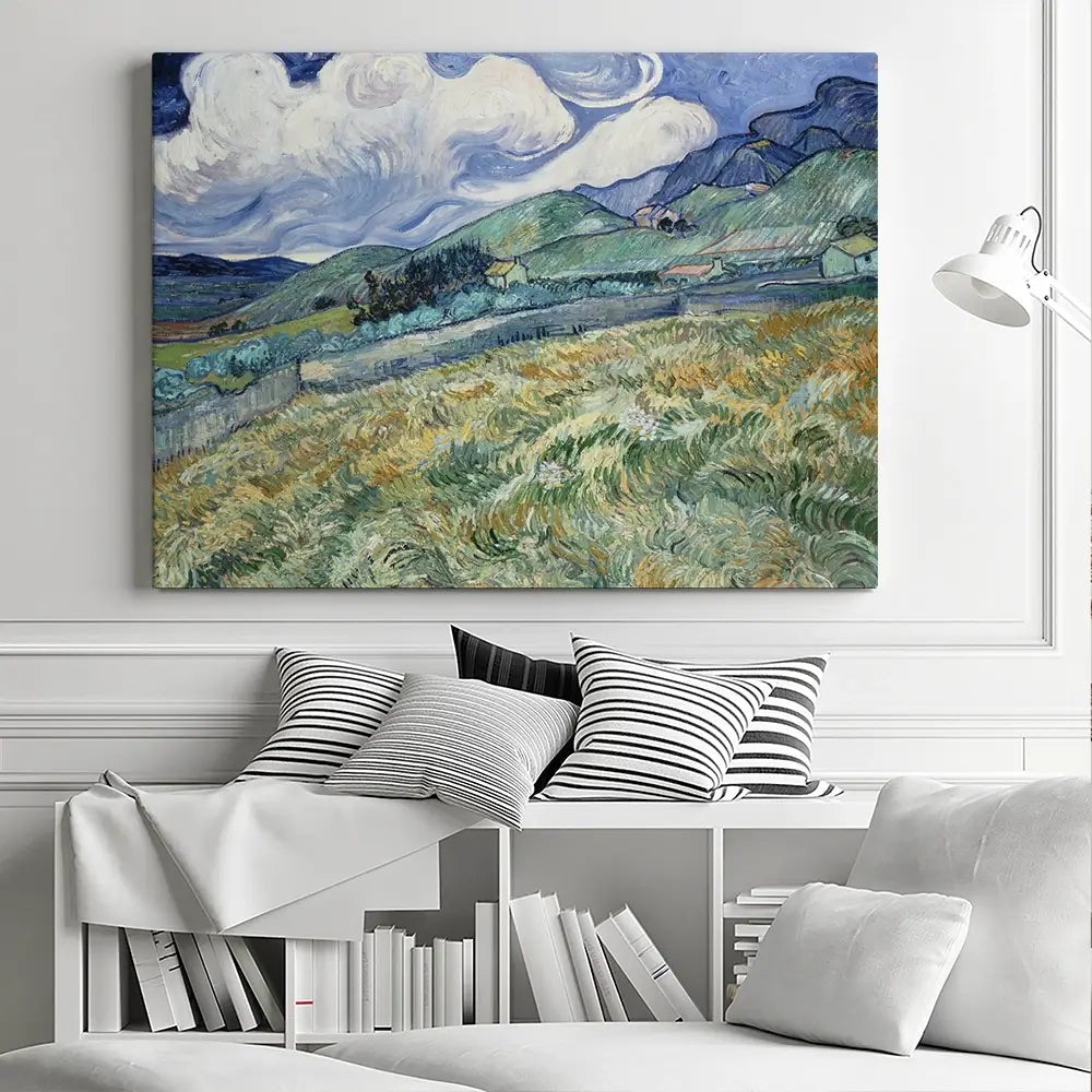 Landscape From Saint Remy Canvas Print Landscape From Saint Remy Canvas Print wall art product Vincent Van Gogh