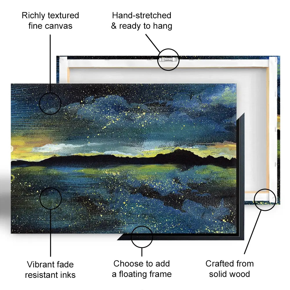 Landscape Sea At Night Canvas Print Landscape Sea At Night Canvas Print wall art product Kretsu Nataliya / Shutterstock