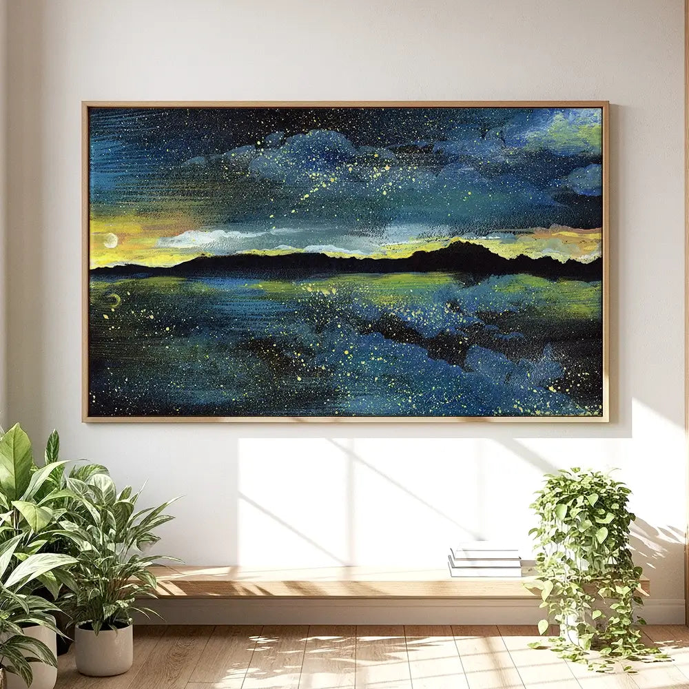 Landscape Sea At Night Oversized Canvas Print Landscape Sea At Night Oversized Canvas Print wall art product Kretsu Nataliya / Shutterstock