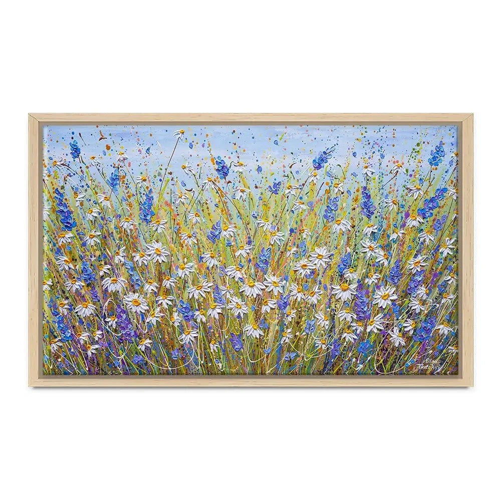 Lavender And Daisies Canvas Print Lavender And Daisies Canvas Print wall art product Olga Tkachyk