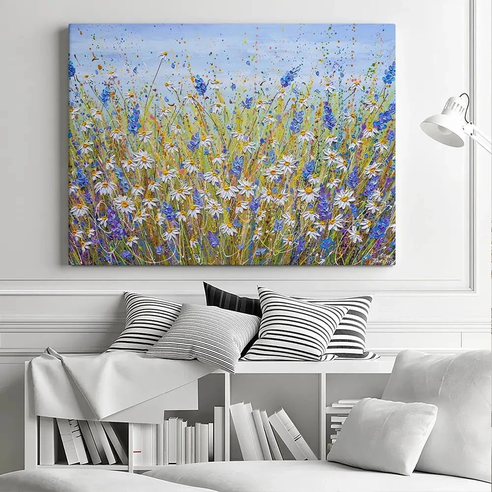 Lavender And Daisies Canvas Print Lavender And Daisies Canvas Print wall art product Olga Tkachyk
