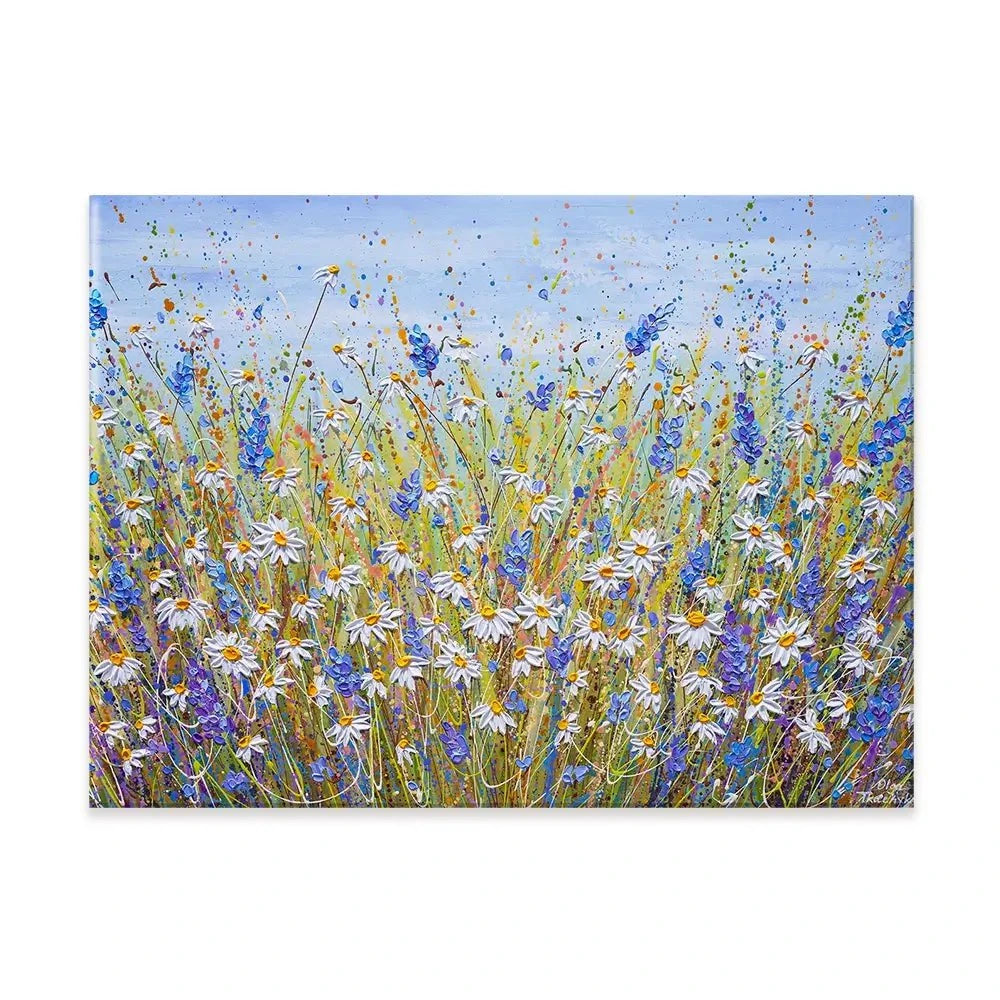 Lavender And Daisies Canvas Print Lavender And Daisies Canvas Print wall art product Olga Tkachyk