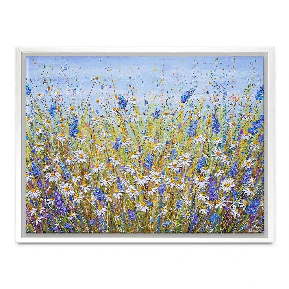 Lavender And Daisies Canvas Print Lavender And Daisies Canvas Print wall art product Olga Tkachyk
