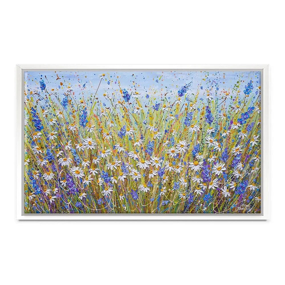 Lavender And Daisies Canvas Print Lavender And Daisies Canvas Print wall art product Olga Tkachyk