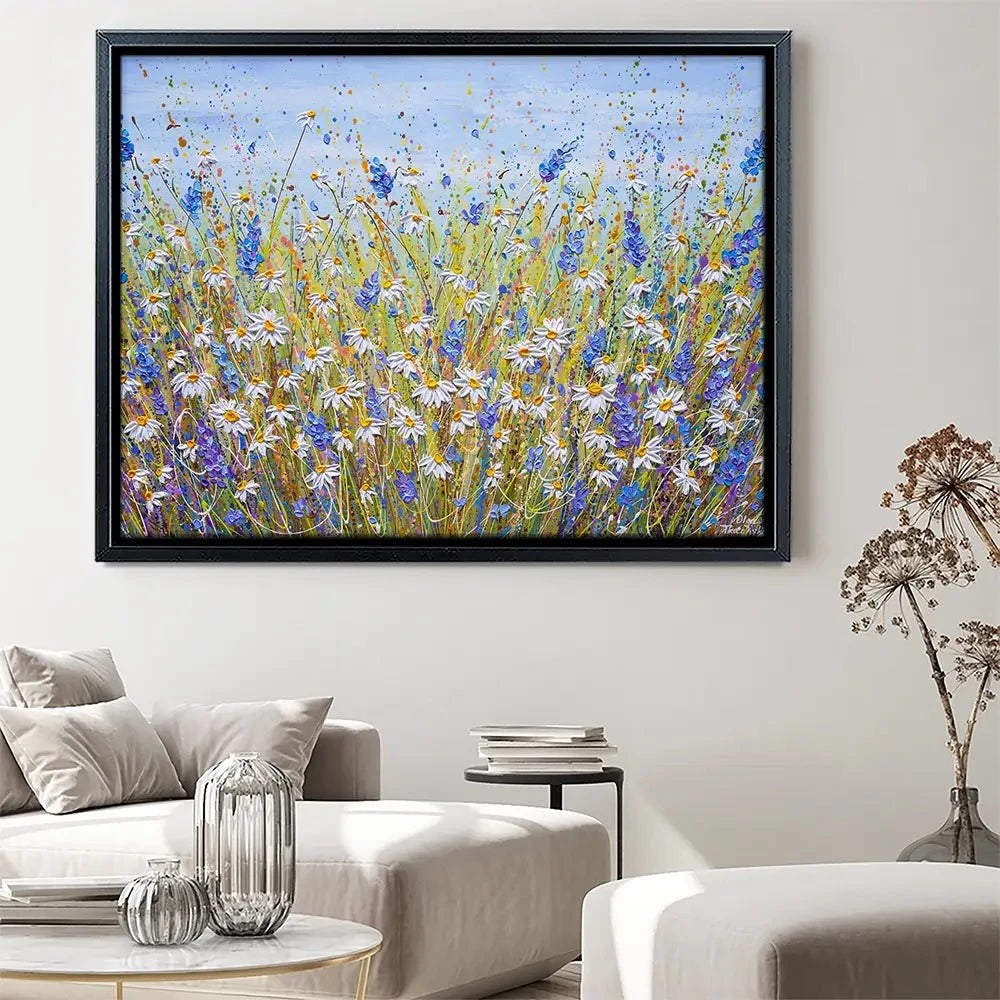 Lavender And Daisies Canvas Print Lavender And Daisies Canvas Print wall art product Olga Tkachyk
