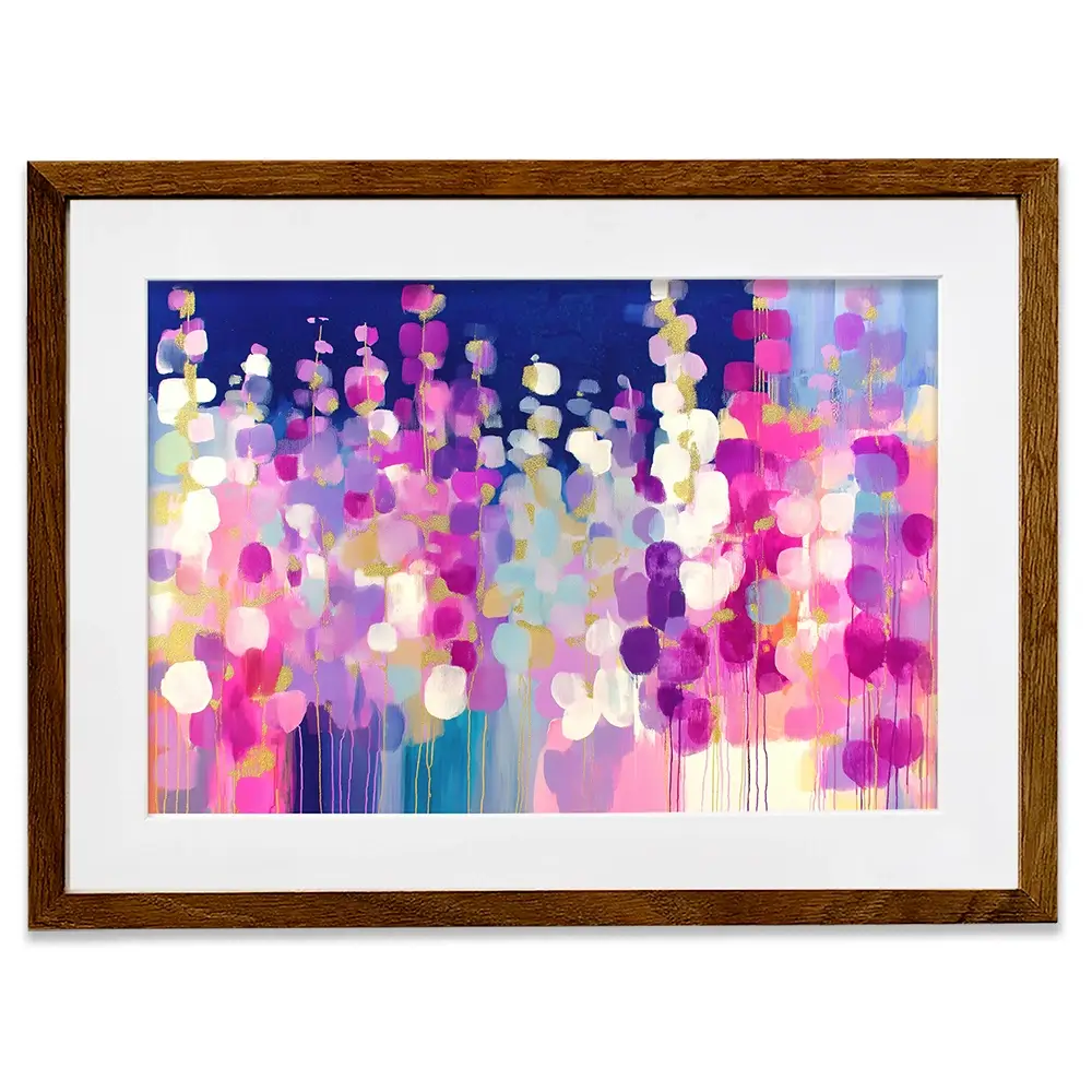 Lavender Glow At Twilight Framed Art Print Lavender Glow At Twilight Framed Art Print wall art product Chromatic Storm Studio