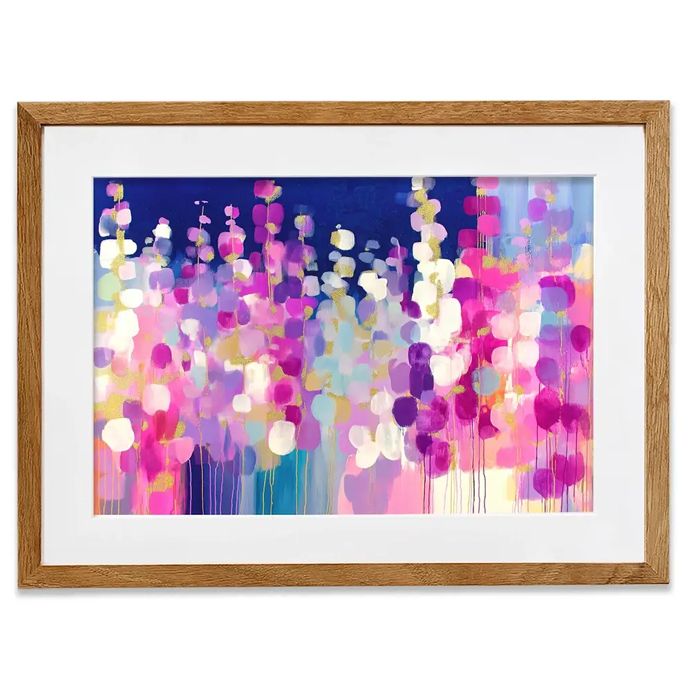Lavender Glow At Twilight Framed Art Print Lavender Glow At Twilight Framed Art Print wall art product Chromatic Storm Studio