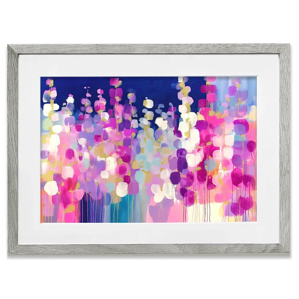 Lavender Glow At Twilight Framed Art Print Lavender Glow At Twilight Framed Art Print wall art product Chromatic Storm Studio