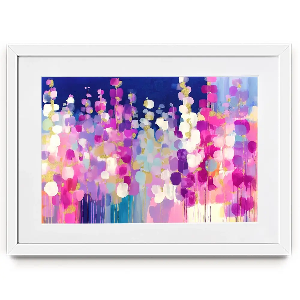 Lavender Glow At Twilight Framed Art Print Lavender Glow At Twilight Framed Art Print wall art product Chromatic Storm Studio