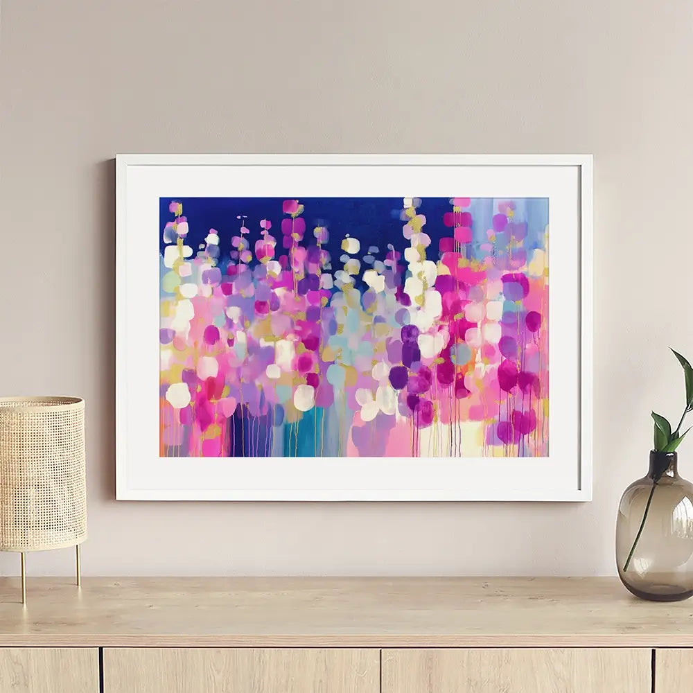 Lavender Glow At Twilight Framed Art Print Lavender Glow At Twilight Framed Art Print wall art product Chromatic Storm Studio