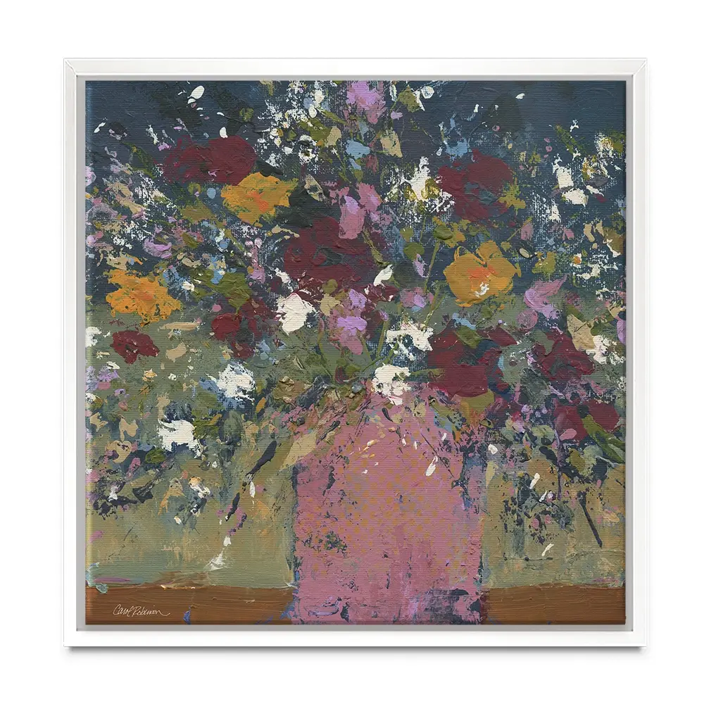 Lavish Bouquet Square Canvas Print Lavish Bouquet Square Canvas Print wall art product Carol Robinson