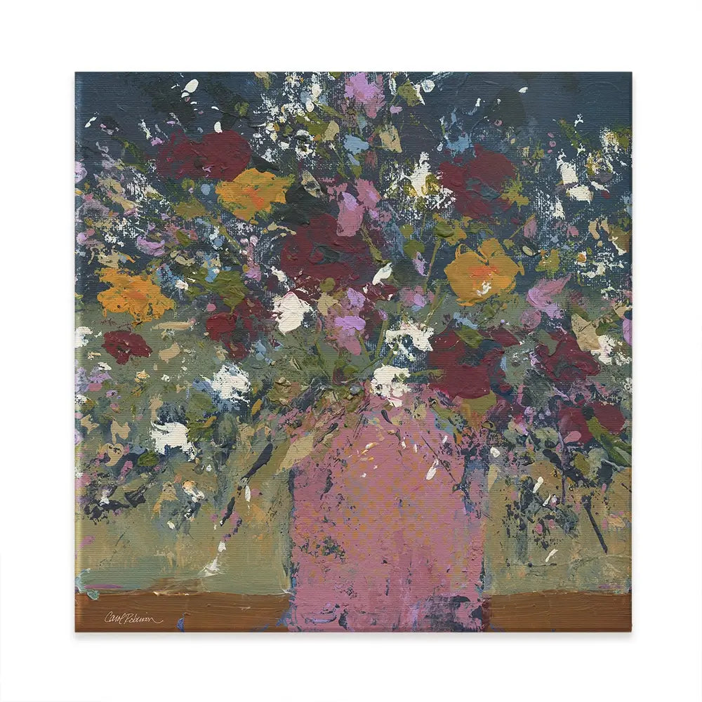 Lavish Bouquet Square Canvas Print Lavish Bouquet Square Canvas Print wall art product Carol Robinson