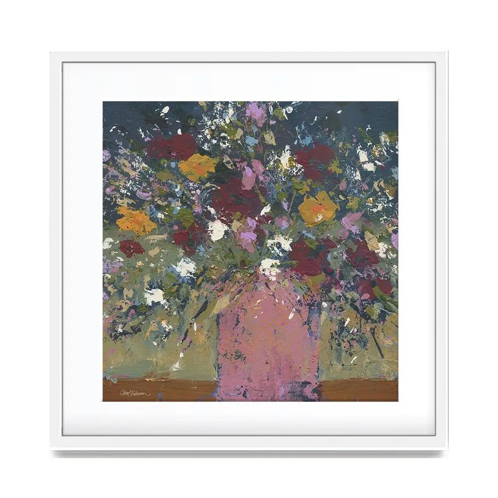 Lavish Bouquet Square Framed Art Print Lavish Bouquet Square Framed Art Print wall art product Carol Robinson