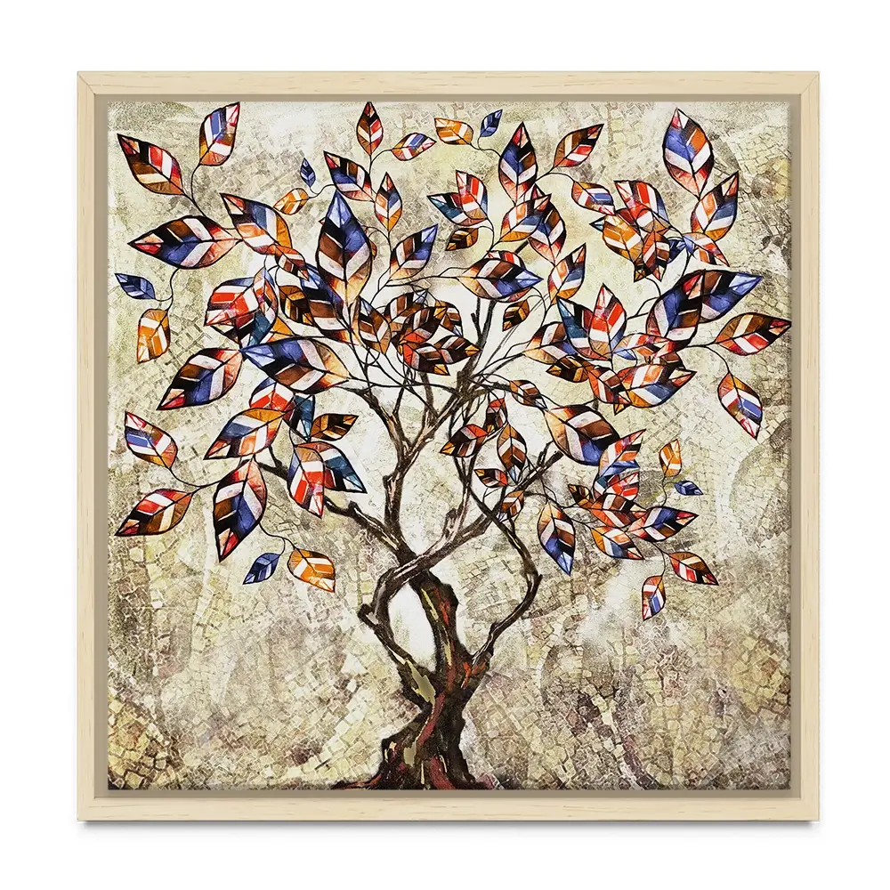 Leafy Adventure Square Canvas Print Leafy Adventure Square Canvas Print wall art product Art Print Shop