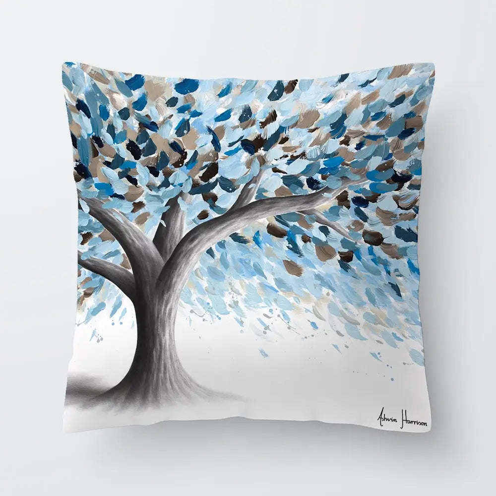 Leafy Lake Tree Cushion Leafy Lake Tree Cushion wall art product Ashvin Harrison